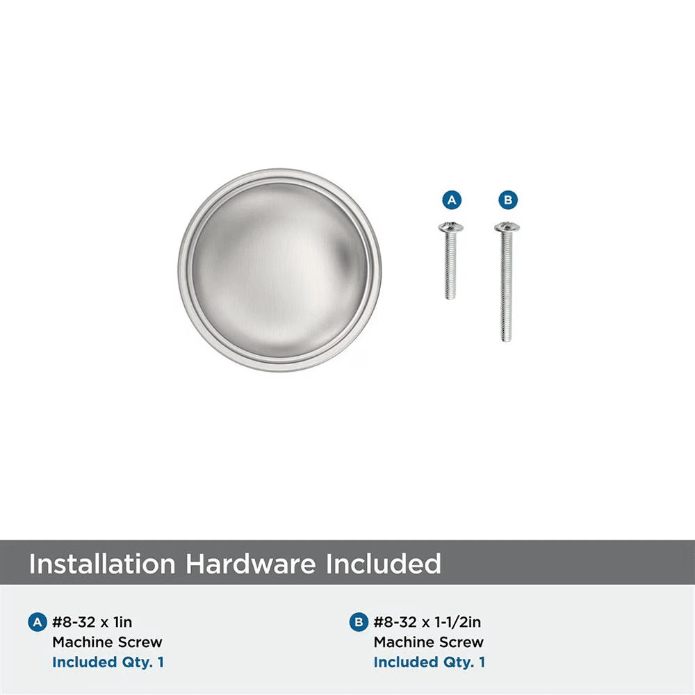 1-1/4" Enlivity Cabinet Knob, Satin Nickel Alt 2 - Image