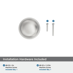 1-1/4" Enlivity Cabinet Knob, Satin Nickel Alt 2 - Image