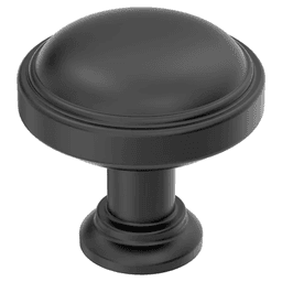 1-1/4" Enlivity Cabinet Knob, Matte Black Main - Image