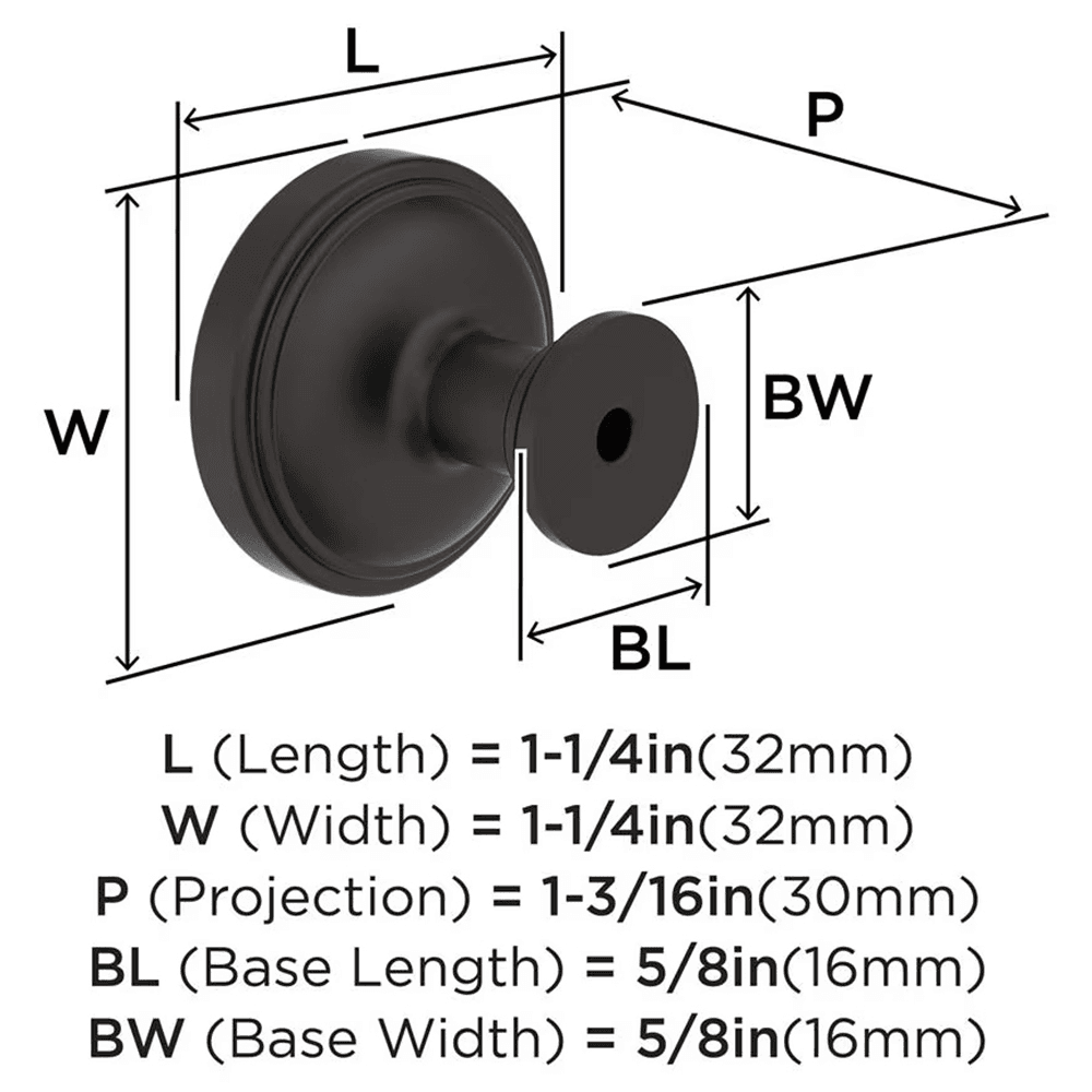 1-1/4" Enlivity Cabinet Knob, Oil-Rubbed Bronze Alt 1 - Image