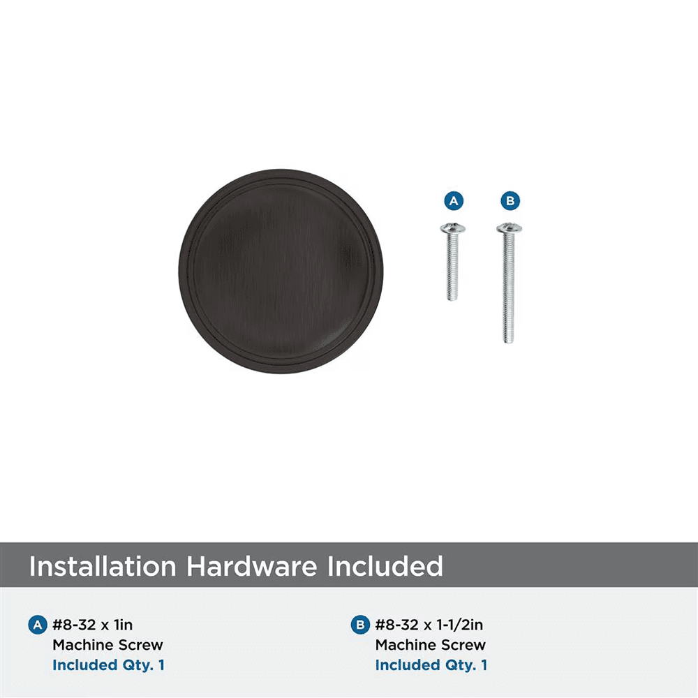 1-1/4" Enlivity Cabinet Knob, Oil-Rubbed Bronze Alt 2 - Image