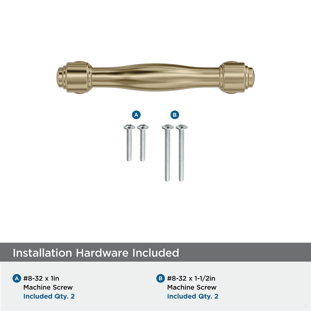 76mm Enlivity Cabinet Pull, Golden Champagne Alt 2 - Image