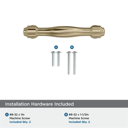 76mm Enlivity Cabinet Pull, Golden Champagne Alt 2 - Image