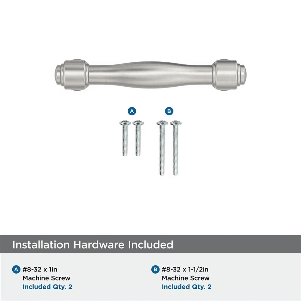 76mm Enlivity Cabinet Pull, Satin Nickel Alt 2 - Image