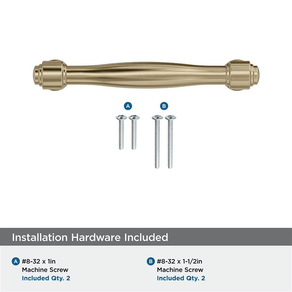 96mm Enlivity Cabinet Pull, Golden Champagne Alt 2 - Image