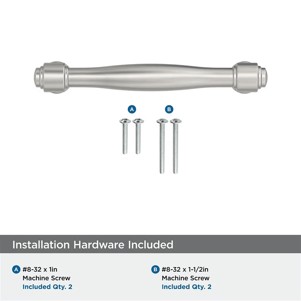 96mm Enlivity Cabinet Pull, Satin Nickel Alt 2 - Image