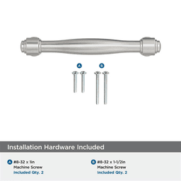 96mm Enlivity Cabinet Pull, Satin Nickel Alt 2 - Image