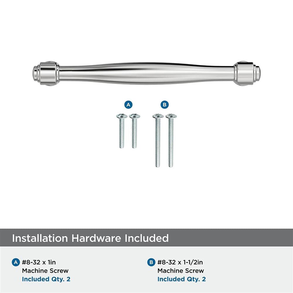128mm Enlivity Cabinet Pull, Polished Chrome Alt 2 - Image