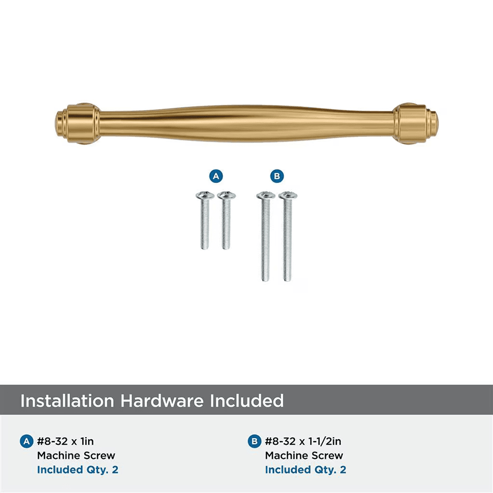 128mm Enlivity Cabinet Pull, Champagne Bronze Alt 2 - Image