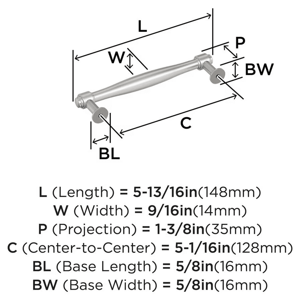 128mm Enlivity Cabinet Pull, Satin Nickel Alt 1 - Image