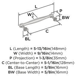 128mm Enlivity Cabinet Pull, Satin Nickel Alt 1 - Image