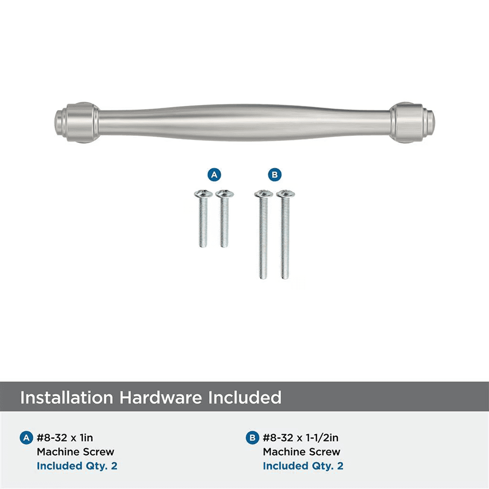 128mm Enlivity Cabinet Pull, Satin Nickel Alt 2 - Image