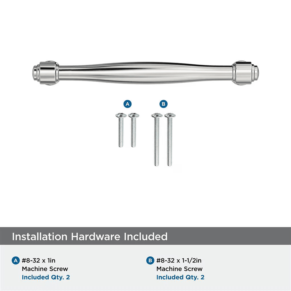 128mm Enlivity Cabinet Pull, Polished Nickel Alt 2 - Image