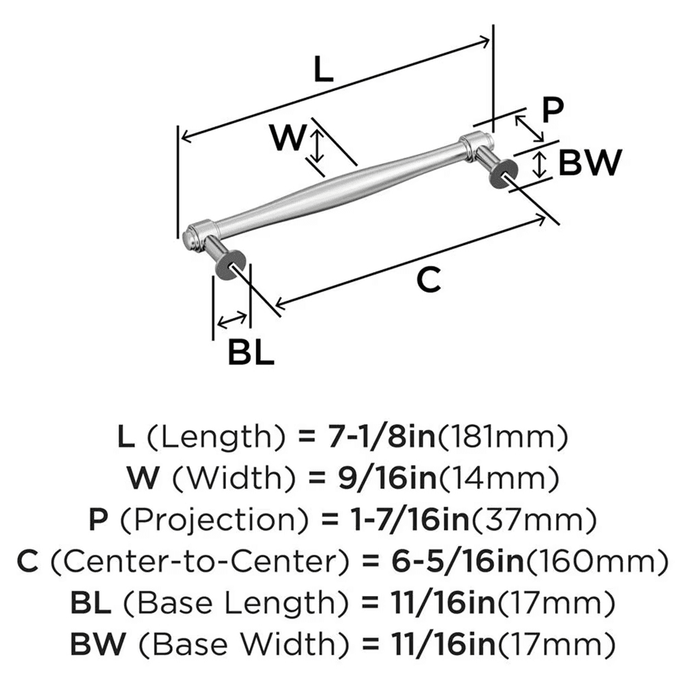 160mm Enlivity Cabinet Pull, Satin Nickel Alt 1 - Image