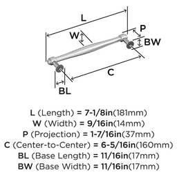 160mm Enlivity Cabinet Pull, Satin Nickel Alt 1 - Image