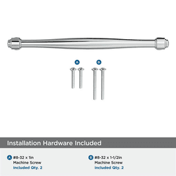 192mm Enlivity Cabinet Pull, Polished Chrome Alt 2 - Image