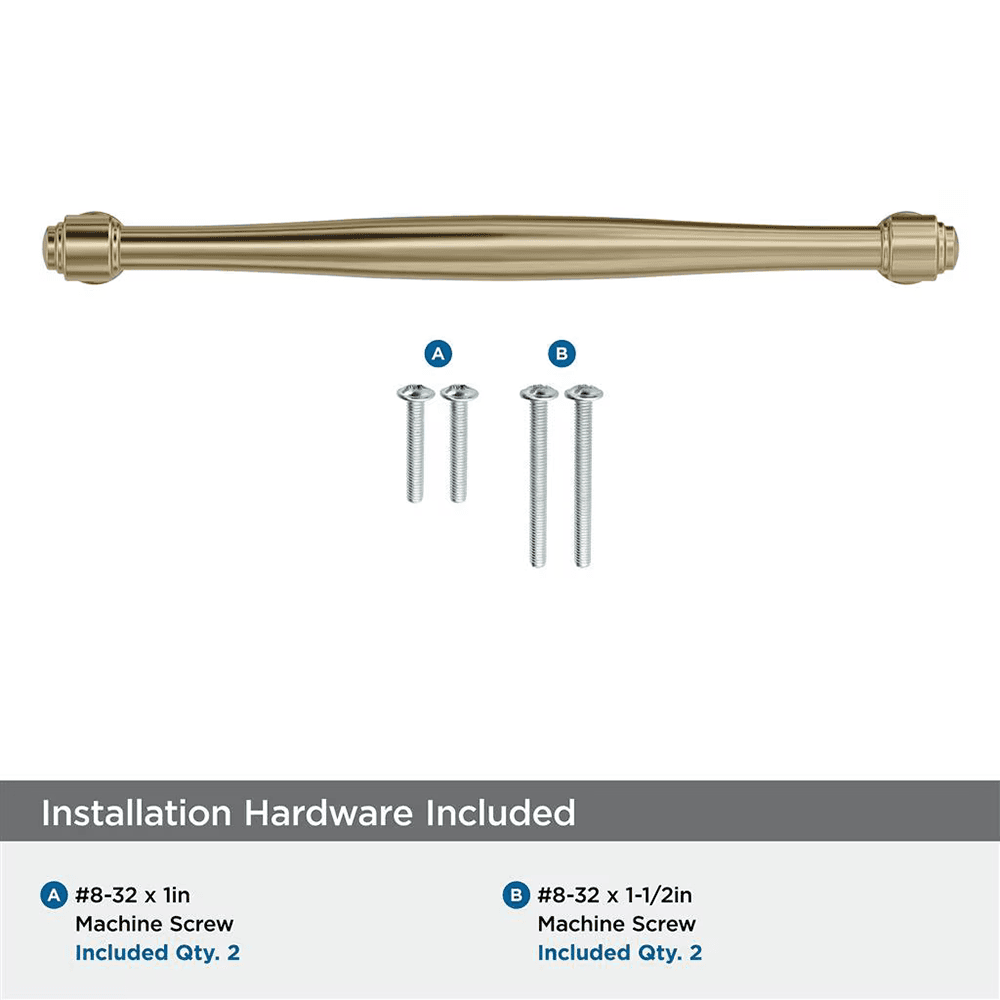 192mm Enlivity Cabinet Pull, Golden Champagne Alt 2 - Image