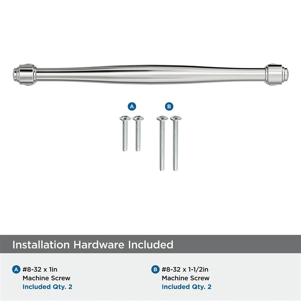 192mm Enlivity Cabinet Pull, Polished Nickel Alt 2 - Image