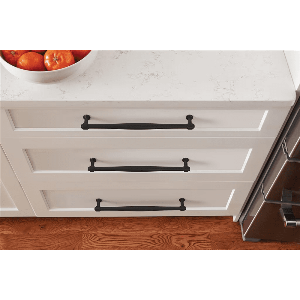 256mm Enlivity Cabinet Pull, Matte Black Alt 3 - Image