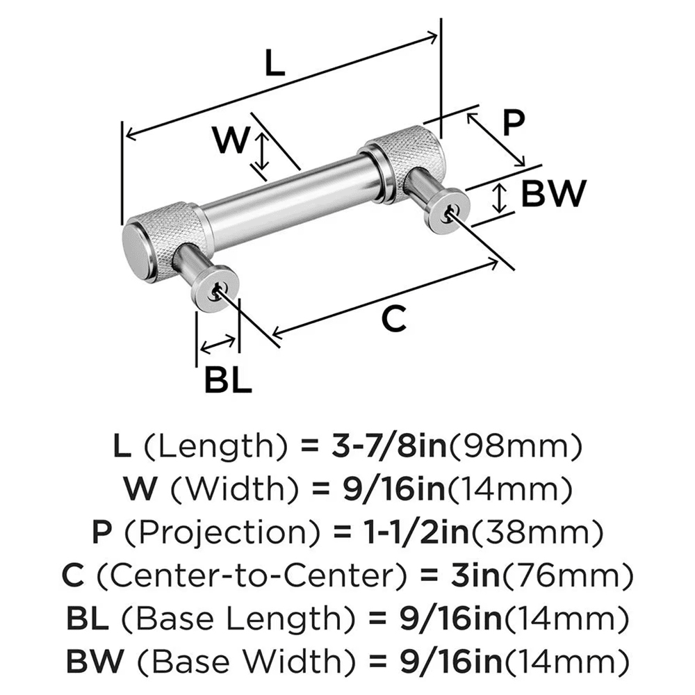 76mm Faraday Cabinet Pull, Satin Nickel Alt 1 - Image