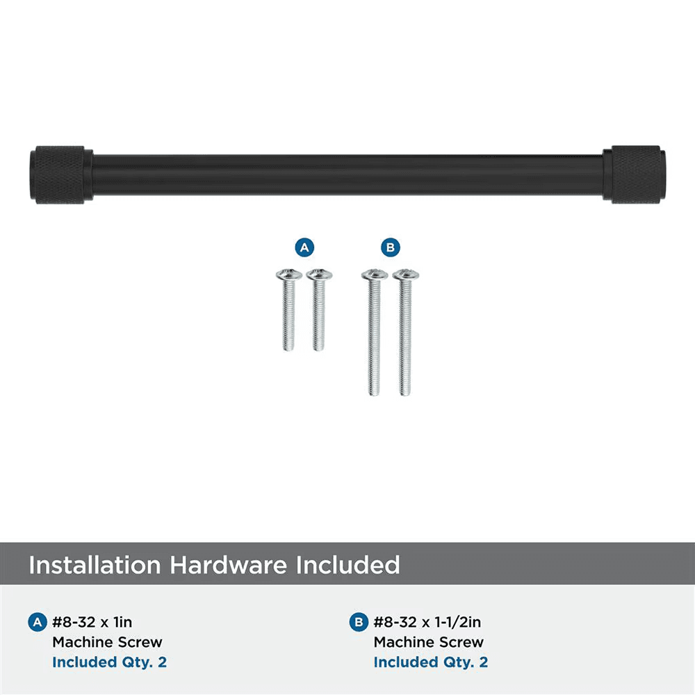 192mm Faraday Cabinet Pull, Matte Black Alt 2 - Image