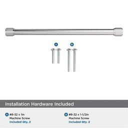 256mm Faraday Cabinet Pull, Polished Nickel Alt 2 - Image