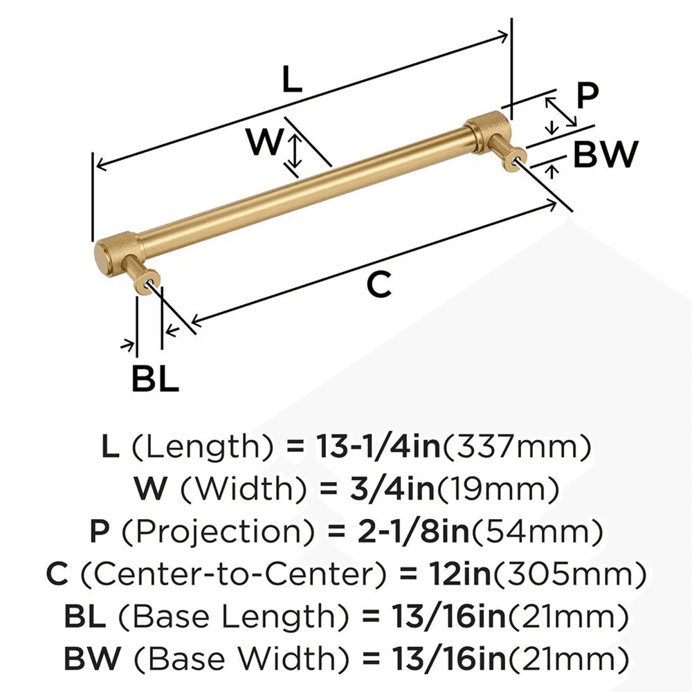 305mm Faraday Appliance Pull, Champagne Bronze Alt 1 - Image