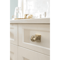 30mm Ladera Square Cabinet Knob Backplate, Golden Champagne Alt 3 - Image