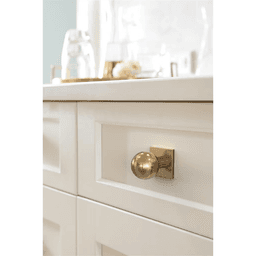 30mm Ladera Square Cabinet Knob Backplate, Champagne Bronze Alt 3 - Image