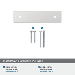 76mm Ladera Rectangle Cabinet Pull Backplate, Polished Chrome Alt 2 - Image