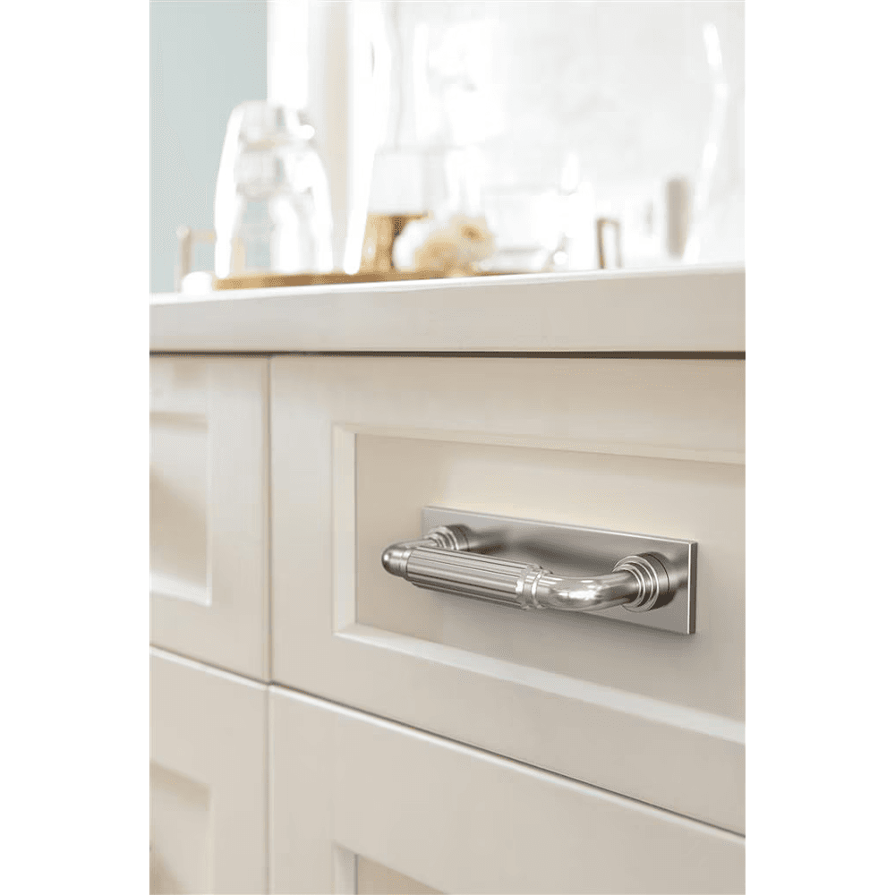 76mm Ladera Rectangle Cabinet Pull Backplate, Polished Chrome Alt 3 - Image