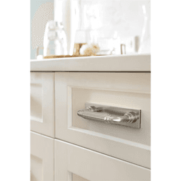76mm Ladera Rectangle Cabinet Pull Backplate, Satin Nickel Alt 3 - Image