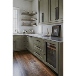 76mm Ladera Rectangle Cabinet Pull Backplate, Matte Black Alt 4 - Image