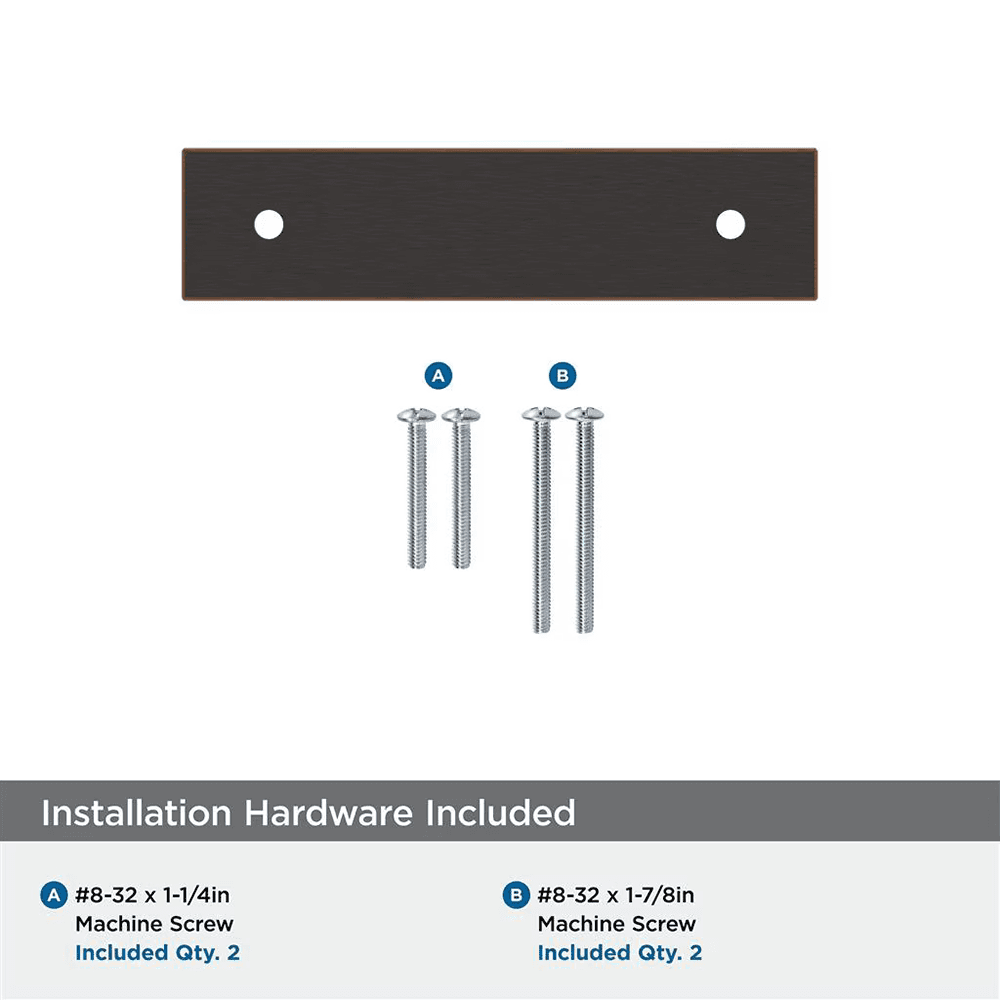 76mm Ladera Rectangle Cabinet Pull Backplate, Oil-Rubbed Bronze Alt 2 - Image