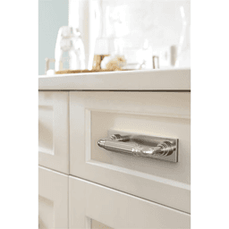 76mm Ladera Rectangle Cabinet Pull Backplate, Polished Nickel Alt 3 - Image