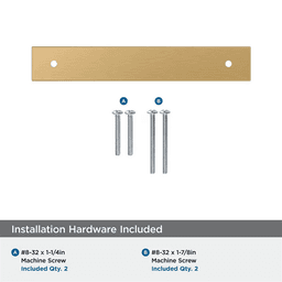 128mm Ladera Rectangle Cabinet Pull Backplate, Champagne Bronze Alt 2 - Image