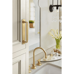 128mm Ladera Rectangle Cabinet Pull Backplate, Champagne Bronze Alt 3 - Image