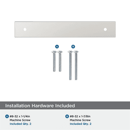 128mm Ladera Rectangle Cabinet Pull Backplate, Polished Nickel Alt 2 - Image