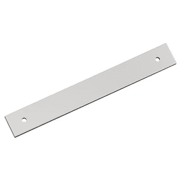 160mm Ladera Rectangle Cabinet Pull Backplate, Polished Chrome Main - Image