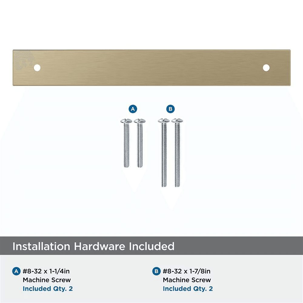 160mm Ladera Rectangle Cabinet Pull Backplate, Golden Champagne Alt 2 - Image