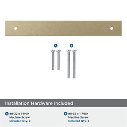 160mm Ladera Rectangle Cabinet Pull Backplate, Golden Champagne Alt 2 - Image