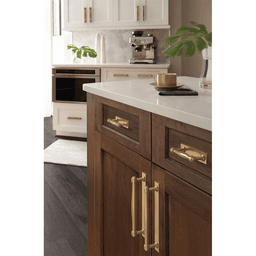 160mm Ladera Rectangle Cabinet Pull Backplate, Champagne Bronze Alt 4 - Image