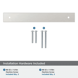 160mm Ladera Rectangle Cabinet Pull Backplate, Satin Nickel Alt 2 - Image