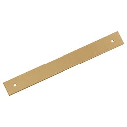 192mm Ladera Rectangle Cabinet Pull Backplate, Champagne Bronze Main - Image