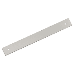 192mm Ladera Rectangle Cabinet Pull Backplate, Satin Nickel Main - Image