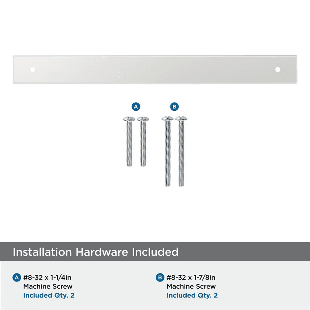 224mm Ladera Rectangle Cabinet Pull Backplate, Polished Chrome Alt 2 - Image