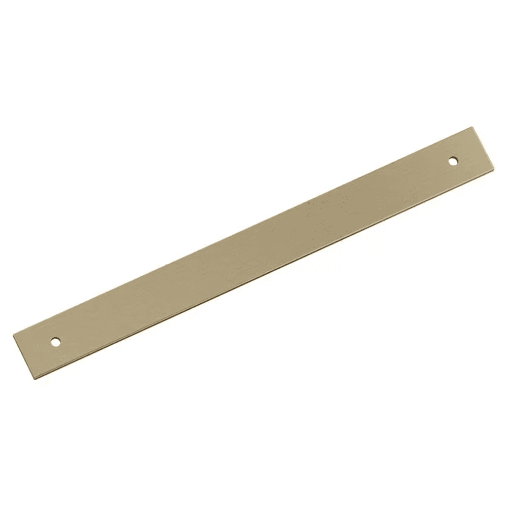 224mm Ladera Rectangle Cabinet Pull Backplate, Golden Champagne Main - Image
