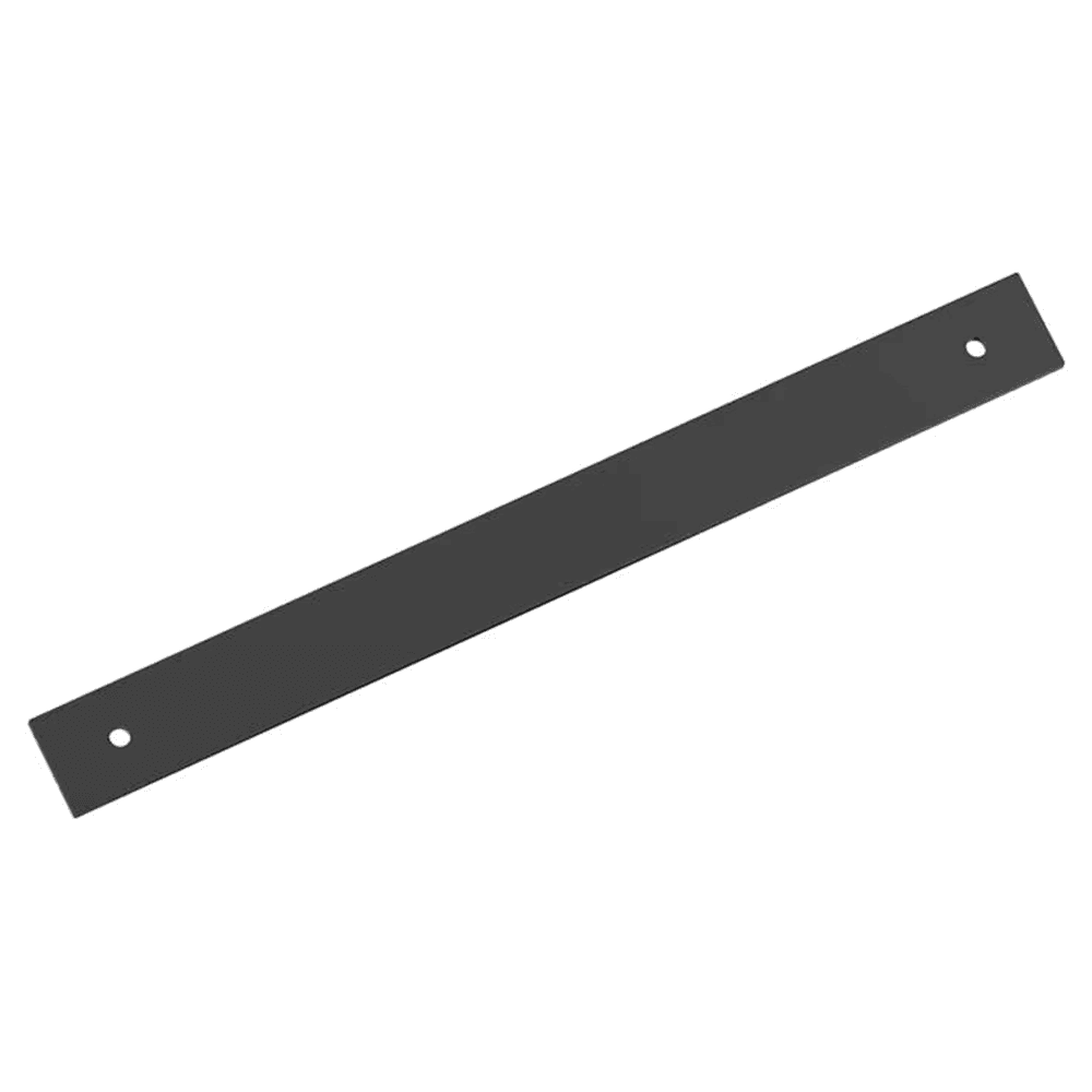 224mm Ladera Rectangle Cabinet Pull Backplate, Matte Black Main - Image