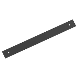224mm Ladera Rectangle Cabinet Pull Backplate, Matte Black Main - Image