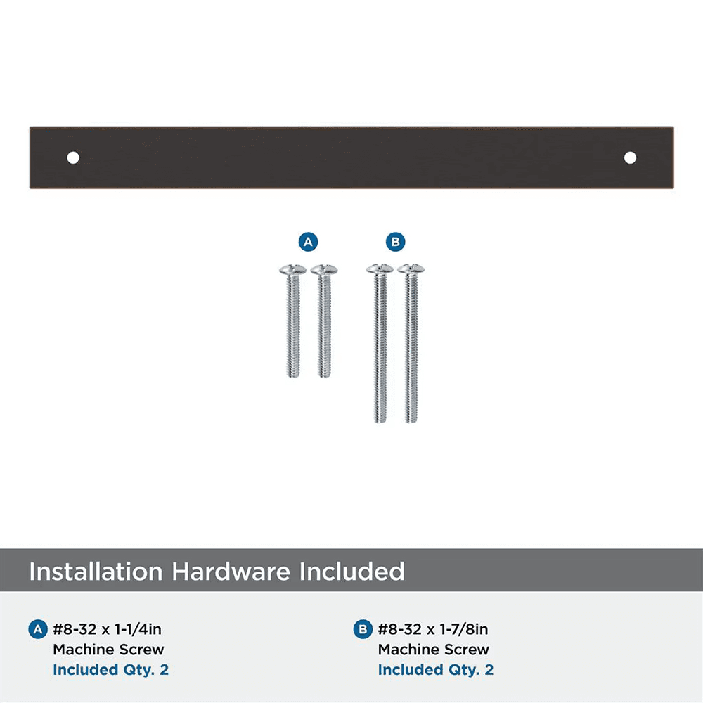 224mm Ladera Rectangle Cabinet Pull Backplate, Oil-Rubbed Bronze Alt 2 - Image